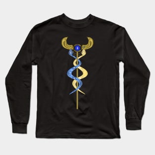 Orisha Inle Healing Staff Long Sleeve T-Shirt